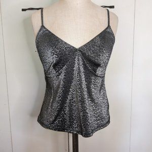 Metallic leopard print tank top, XL